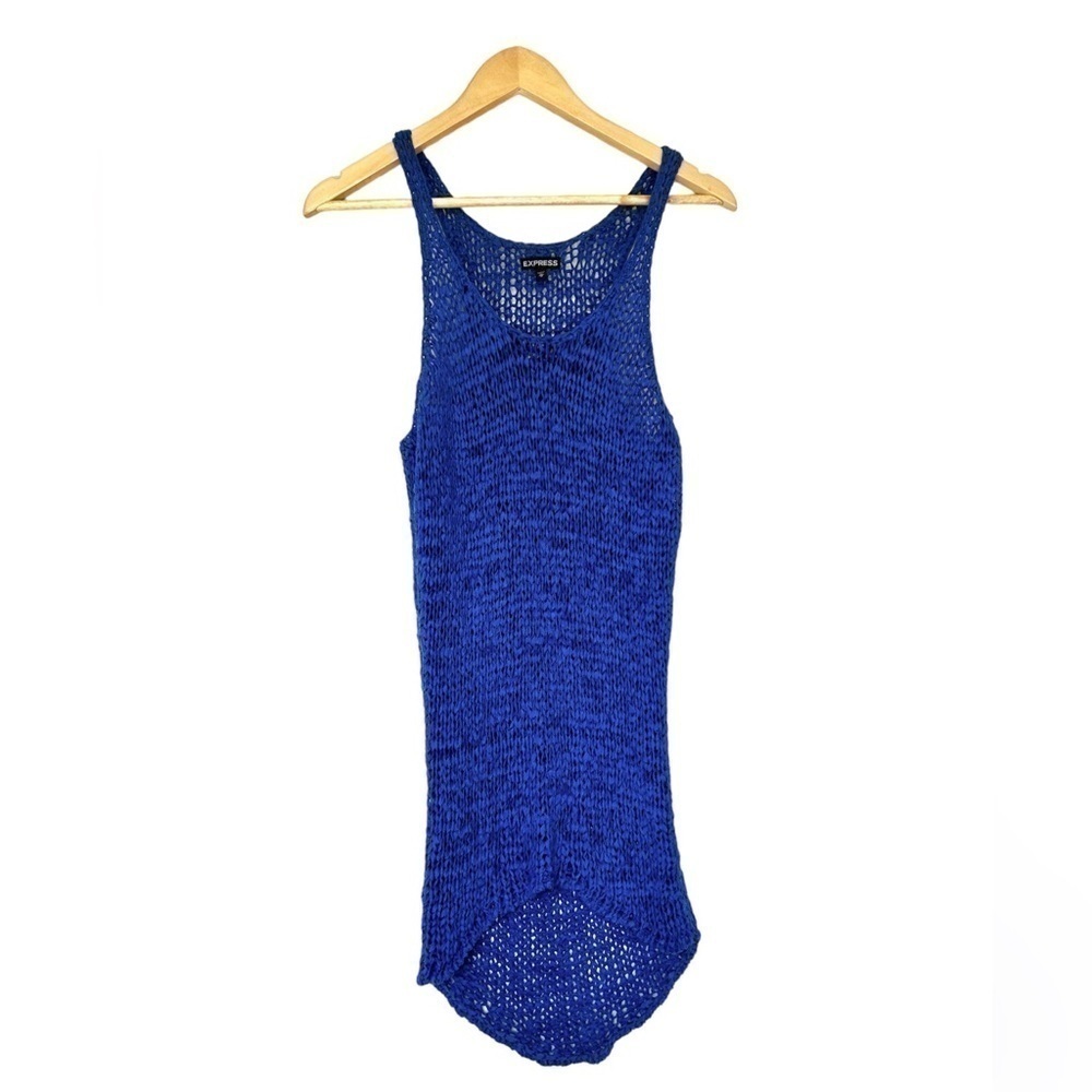 Express loose knit top / dress blue size M